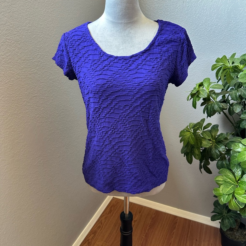 Purple Textured Women's Top